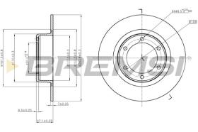 BREMSI CD6011S - DISCOS DE FRENO CITROEN