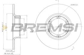 BREMSI CD6016S - DISCOS DE FRENO RENAULT, DACIA, ARO