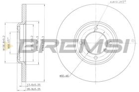 BREMSI CD6023S - DISCOS DE FRENO FORD, HYUNDAI