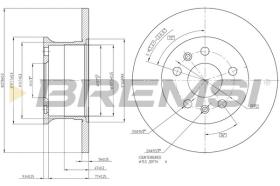 BREMSI CD6033S - DISCOS DE FRENO VW