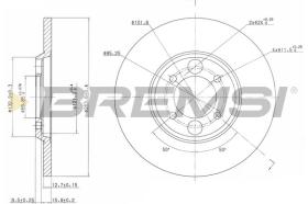 BREMSI CD6034S - DISCOS DE FRENO JAGUAR, DAIMLER