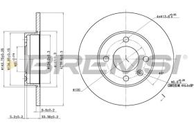 BREMSI CD6042S - DISCOS DE FRENO VW, AUDI, SEAT