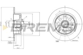 BREMSI CD6043S - DISCOS DE FRENO VW