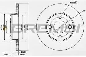 BREMSI CD6048S - DISCOS DE FRENO AUDI