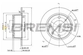 BREMSI CD6052S - DISCOS DE FRENO CITROEN