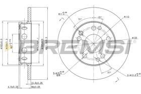 BREMSI CD6053S - DISCOS DE FRENO MERCEDES-BENZ