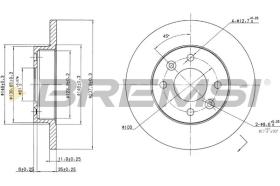 BREMSI CD6055S - DISCOS DE FRENO RENAULT, DACIA, DAIHATSU