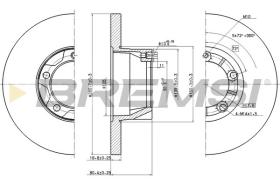 BREMSI CD6058S - DISCOS DE FRENO VW