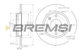 BREMSI CD6059S - DISCOS DE FRENO PEUGEOT, CITROEN, DALLAS