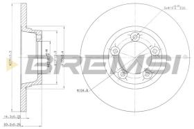 BREMSI CD6065S - DISCOS DE FRENO LDV