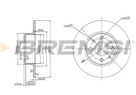 BREMSI CD6066S - DISCOS DE FRENO FIAT, ALFA ROMEO, LANCIA