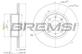 BREMSI CD6068S - DISCOS DE FRENO FIAT, LANCIA