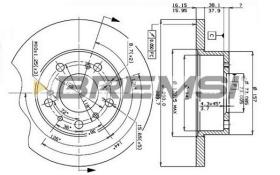 BREMSI CD6069S - DISCOS DE FRENO FIAT, PEUGEOT, CITROEN, TALBOT