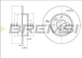 BREMSI CD6070S - DISCOS DE FRENO RENAULT