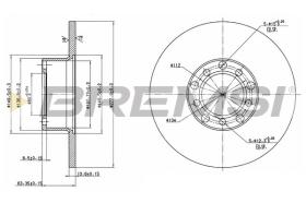 BREMSI CD6071S - DISCOS DE FRENO MERCEDES-BENZ