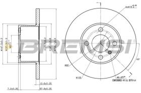 BREMSI CD6075S - DISCOS DE FRENO BMW