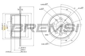 BREMSI CD6080S - DISCOS DE FRENO VOLVO