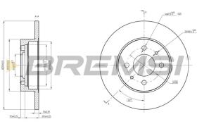 BREMSI CD6081S - DISCOS DE FRENO FIAT, SEAT