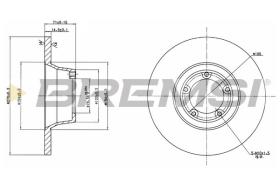 BREMSI CD6084S - DISCOS DE FRENO FORD