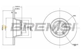 BREMSI CD6084S - DISCOS DE FRENO FORD