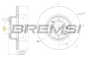 BREMSI CD6088S - DISCOS DE FRENO ALFA ROMEO