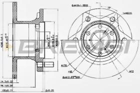 BREMSI CD6089S - DISCOS DE FRENO ALFA ROMEO, IVECO