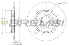 BREMSI CD6090S - DISCOS DE FRENO ALFA ROMEO