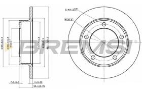 BREMSI CD6092S - DISCOS DE FRENO CHEVROLET, LADA