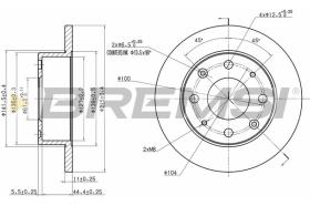 BREMSI CD6106S - DISCOS DE FRENO TRIUMPH, HONDA