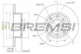 BREMSI CD6112S - DISCOS DE FRENO HONDA