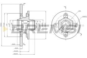 BREMSI CD6114S - DISCOS DE FRENO MAZDA