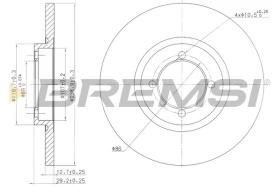 BREMSI CD6115S - DISCOS DE FRENO VOLVO