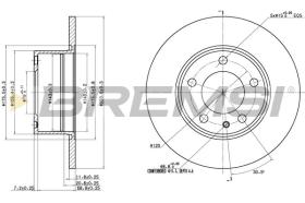 BREMSI CD6119S - DISCOS DE FRENO BMW