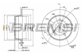 BREMSI CD6122S - DISCOS DE FRENO MERCEDES-BENZ, LIFAN