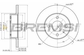 BREMSI CD6127S - DISCOS DE FRENO ALFA ROMEO