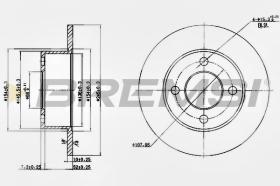 BREMSI CD6128S - DISCOS DE FRENO AUDI