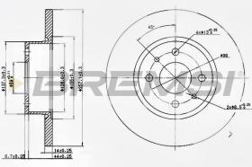 BREMSI CD6129S - DISCOS DE FRENO FIAT, LANCIA