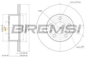 BREMSI CD6136S - DISCOS DE FRENO VOLVO