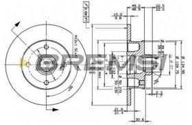 BREMSI CD6137S - DISCOS DE FRENO VW, SEAT