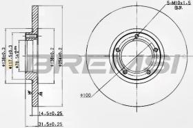 BREMSI CD6138S - DISCOS DE FRENO FORD