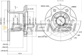 BREMSI CD6139S - DISCOS DE FRENO IVECO