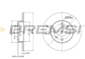 BREMSI CD6140S - DISCOS DE FRENO FIAT, FORD, ALFA ROMEO, LANCIA