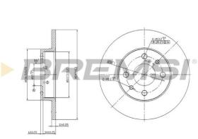 BREMSI CD6140S - DISCOS DE FRENO FIAT, FORD, ALFA ROMEO, LANCIA