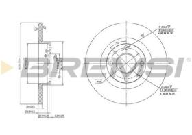 BREMSI CD6141S - DISCOS DE FRENO FIAT, NISSAN, ALFA ROMEO