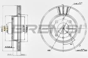 BREMSI CD6148V - DISCOS DE FRENO FIAT, ALFA ROMEO