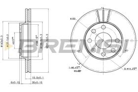 BREMSI CD6151V - DISCOS DE FRENO OPEL, ALFA ROMEO, DAEWOO, FSO