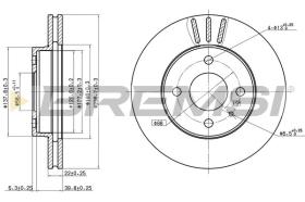 BREMSI CD6157V - DISCOS DE FRENO ALFA ROMEO