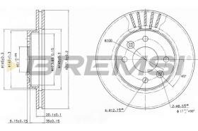 BREMSI CD6158V - DISCOS DE FRENO RENAULT, NISSAN, ALFA ROMEO