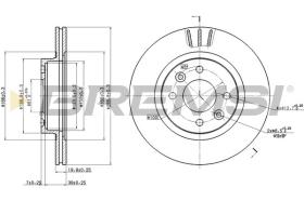 BREMSI CD6159V - DISCOS DE FRENO RENAULT, ALFA ROMEO