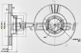 BREMSI CD6160V - DISCOS DE FRENO RENAULT, OPEL, CITROEN